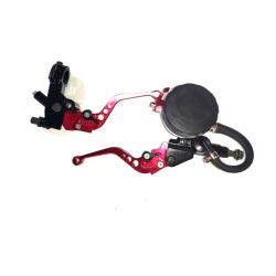 Bomba de freno axial con deposito independiente + maneta de embrage de cable a juego.