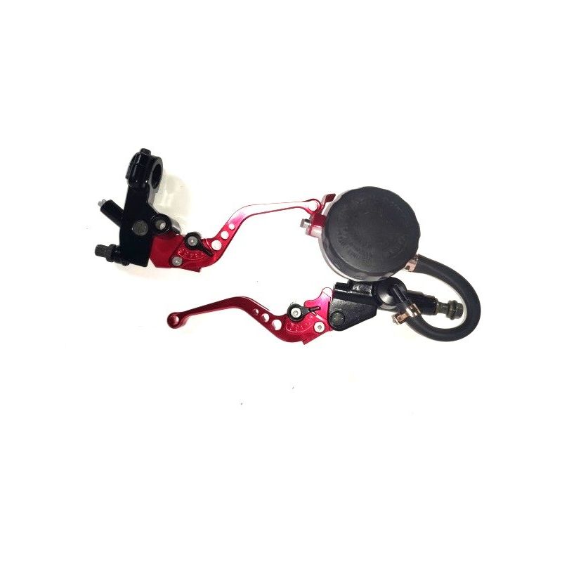 Bomba de freno axial con deposito independiente + maneta de embrage de cable a juego.