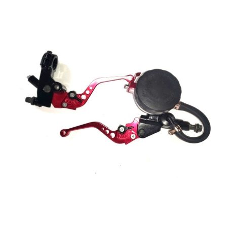 Bomba de freno axial con deposito independiente + maneta de embrage de cable a juego.