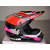Casco infantil incluye esponjas para adaptarlo en tallas Negro/FUXIA
