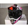 Casco infantil incluye esponjas para adaptarlo en tallas Negro/FUXIA