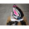 Casco infantil incluye esponjas para adaptarlo en tallas Negro/FUXIA